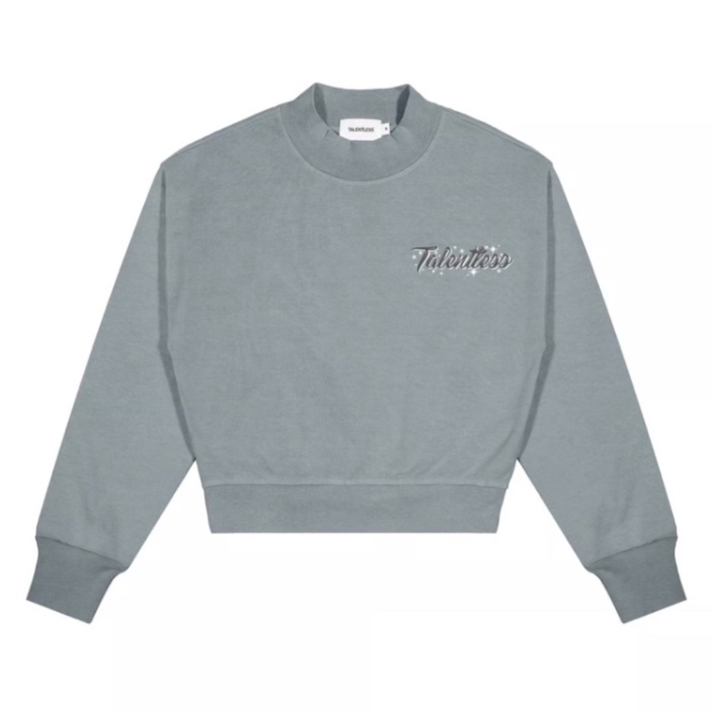 Talentless Cropped Crewneck Sweatshirt